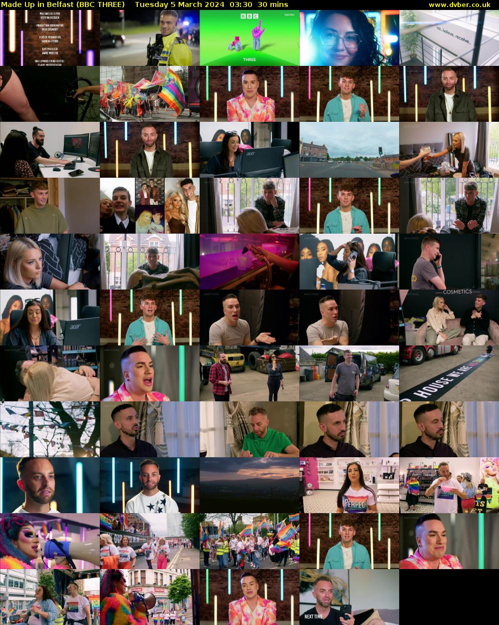 Made Up in Belfast (BBC THREE) Tuesday 5 March 2024 03:30 - 04:00
