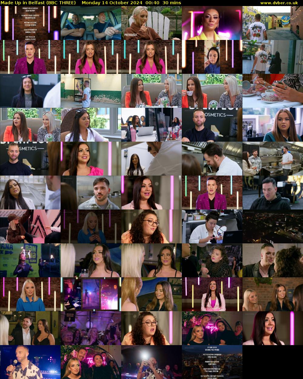 Made Up in Belfast (BBC THREE) Monday 14 October 2024 00:40 - 01:10