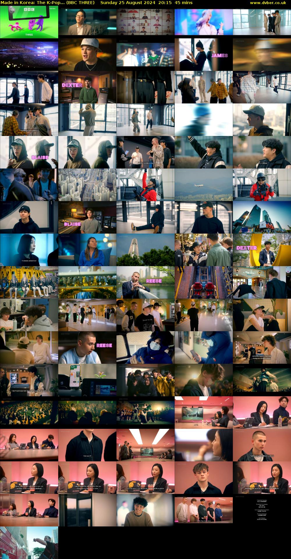Made in Korea: The K-Pop... (BBC THREE) Sunday 25 August 2024 20:15 - 21:00