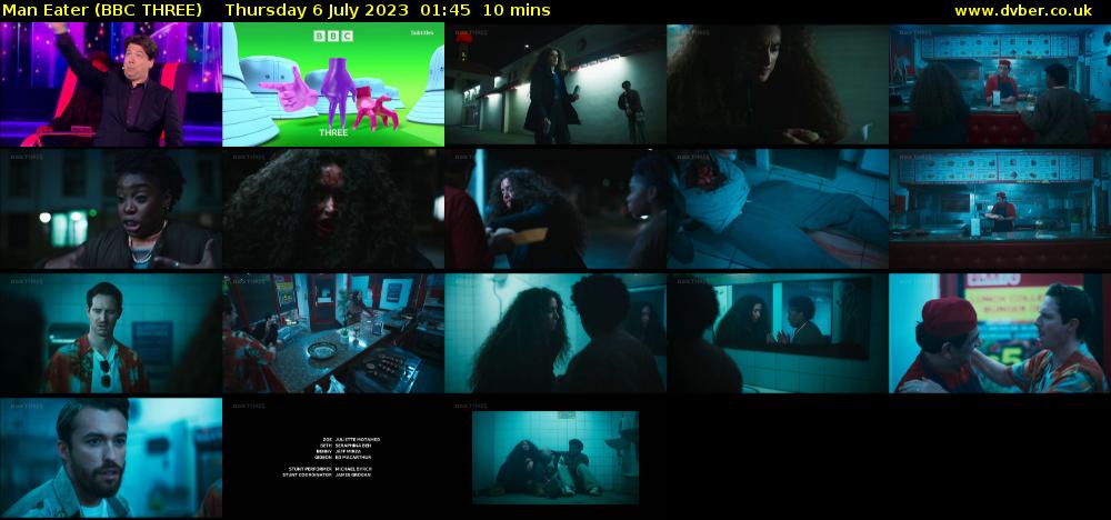 Man Eater (BBC THREE) Thursday 6 July 2023 01:45 - 01:55
