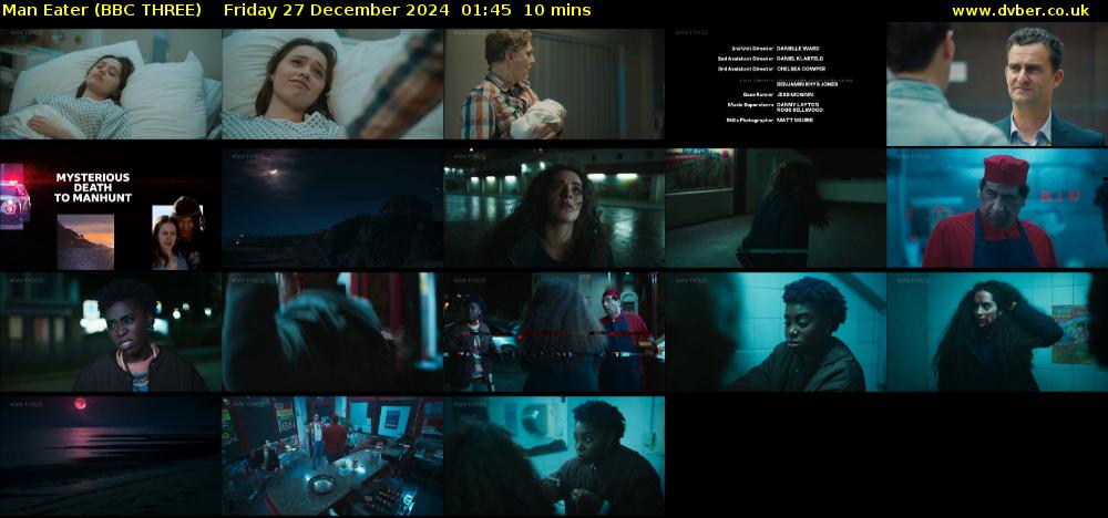 Man Eater (BBC THREE) Friday 27 December 2024 01:45 - 01:55