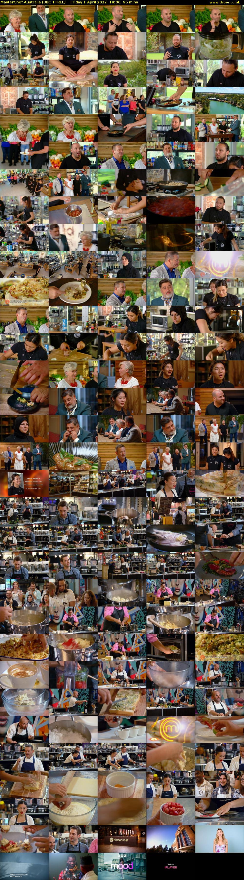 MasterChef Australia (BBC THREE) Friday 1 April 2022 19:00 - 20:35