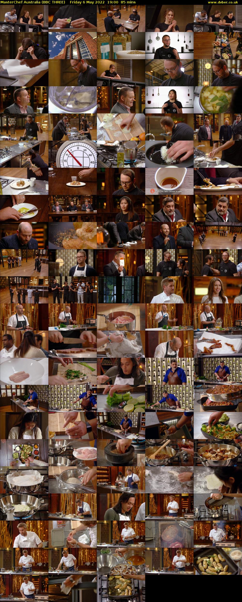MasterChef Australia (BBC THREE) Friday 6 May 2022 19:00 - 20:25