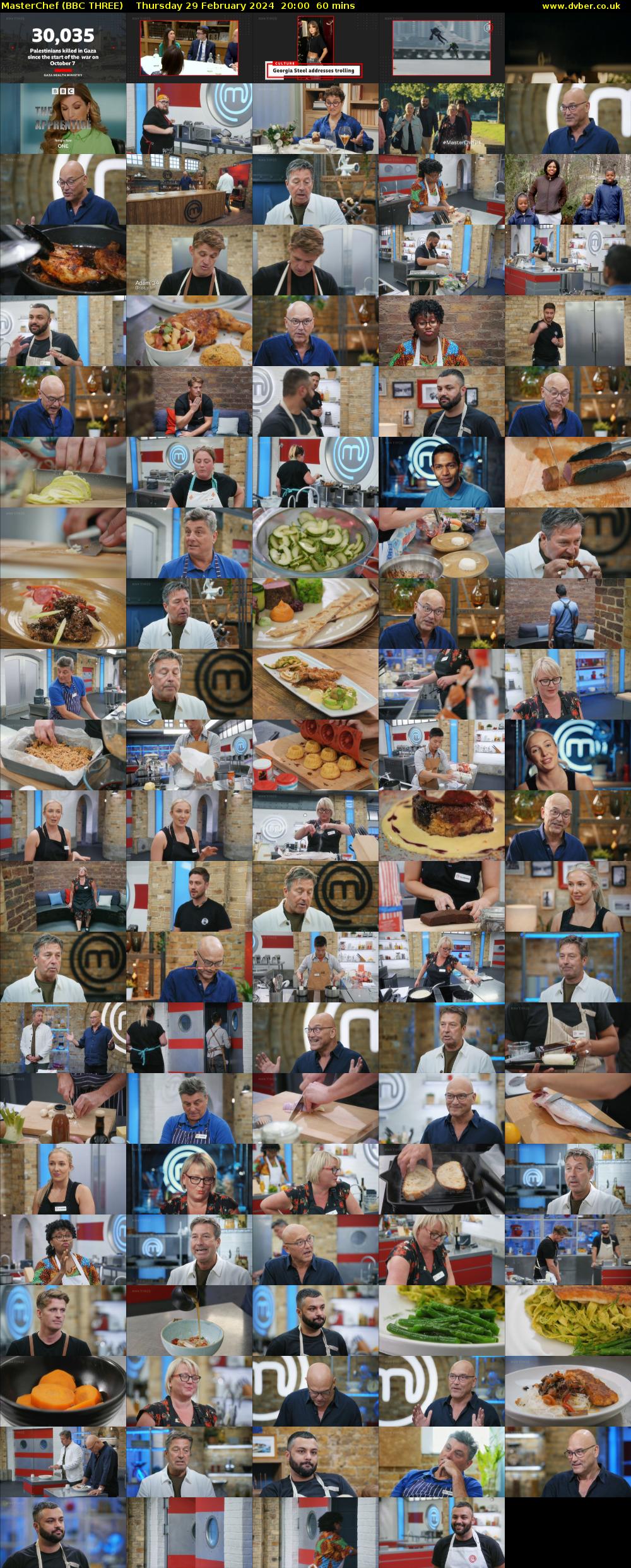 MasterChef (BBC THREE) Thursday 29 February 2024 20:00 - 21:00