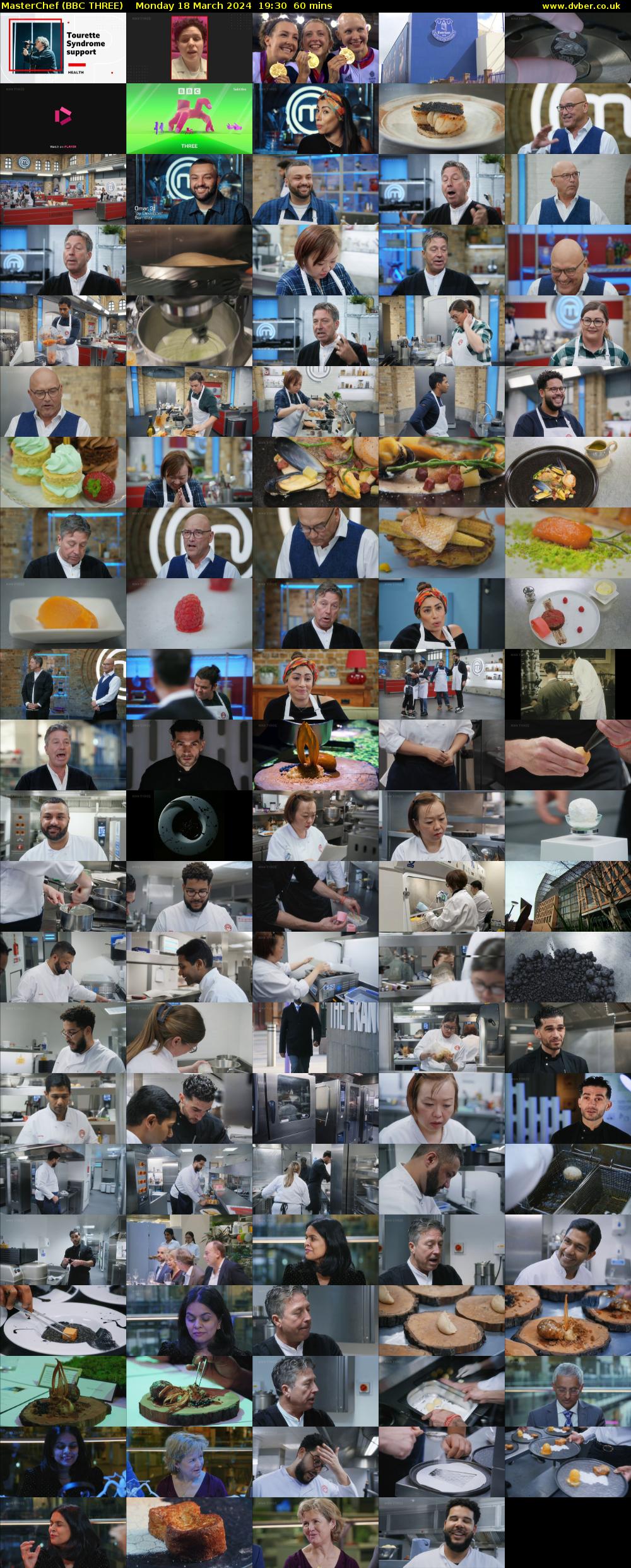 MasterChef (BBC THREE) Monday 18 March 2024 19:30 - 20:30