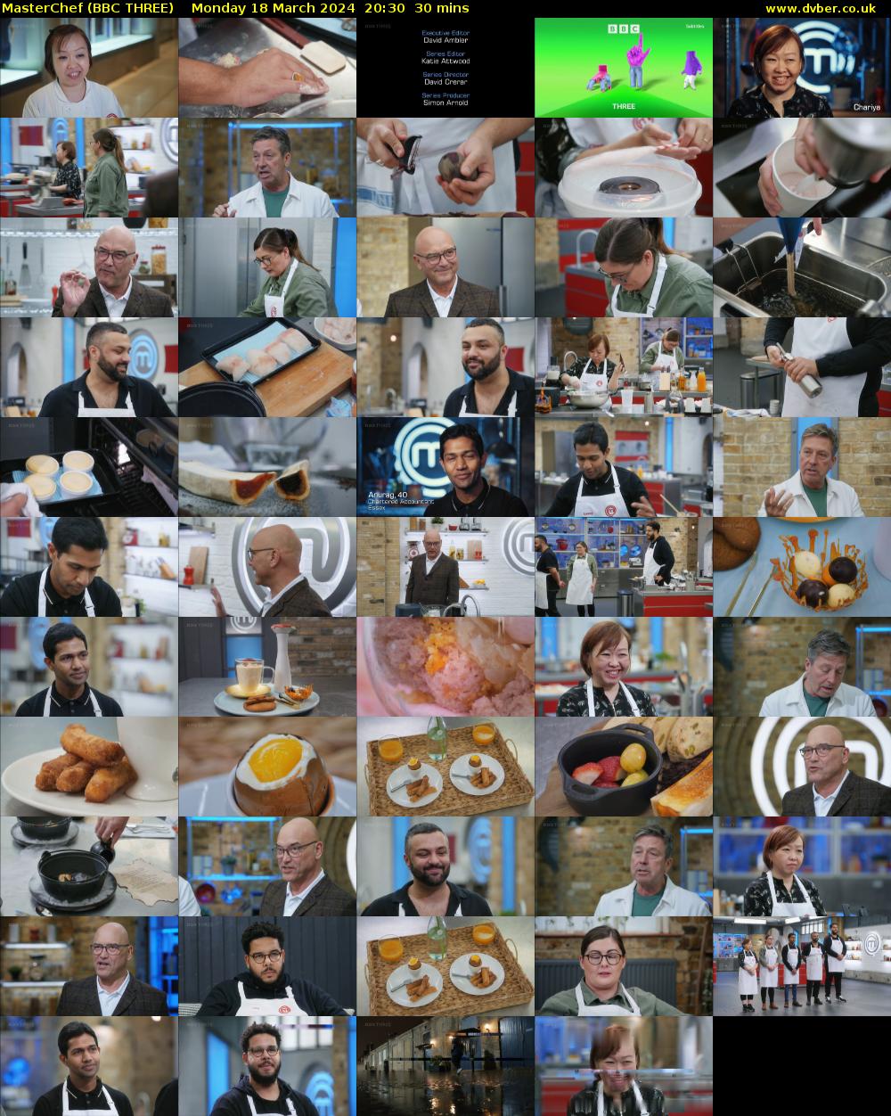MasterChef (BBC THREE) Monday 18 March 2024 20:30 - 21:00