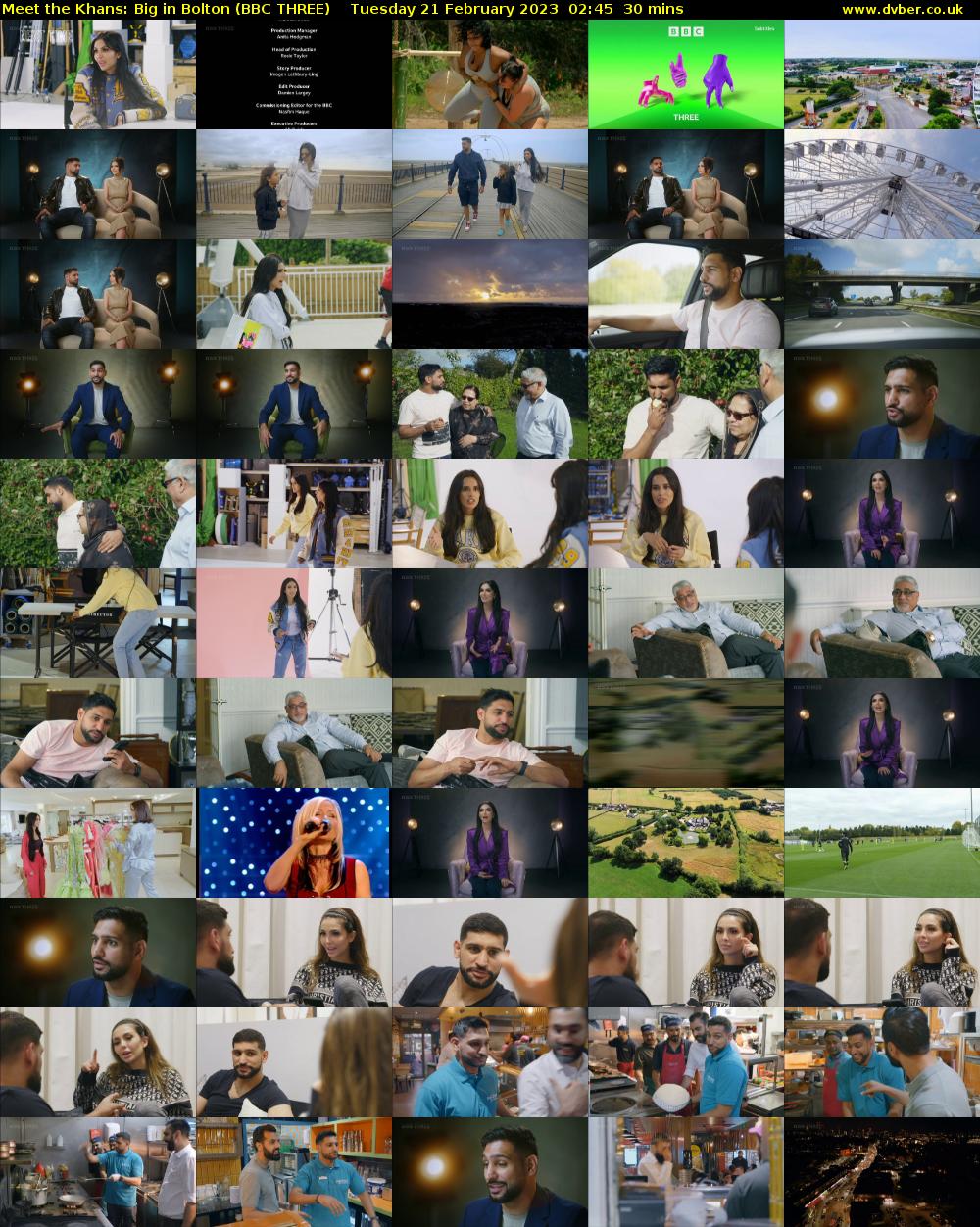 Meet the Khans: Big in Bolton (BBC THREE) Tuesday 21 February 2023 02:45 - 03:15