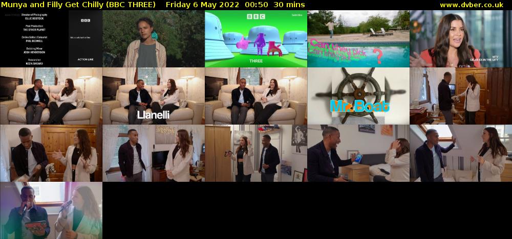 Munya and Filly Get Chilly (BBC THREE) Friday 6 May 2022 00:50 - 01:20