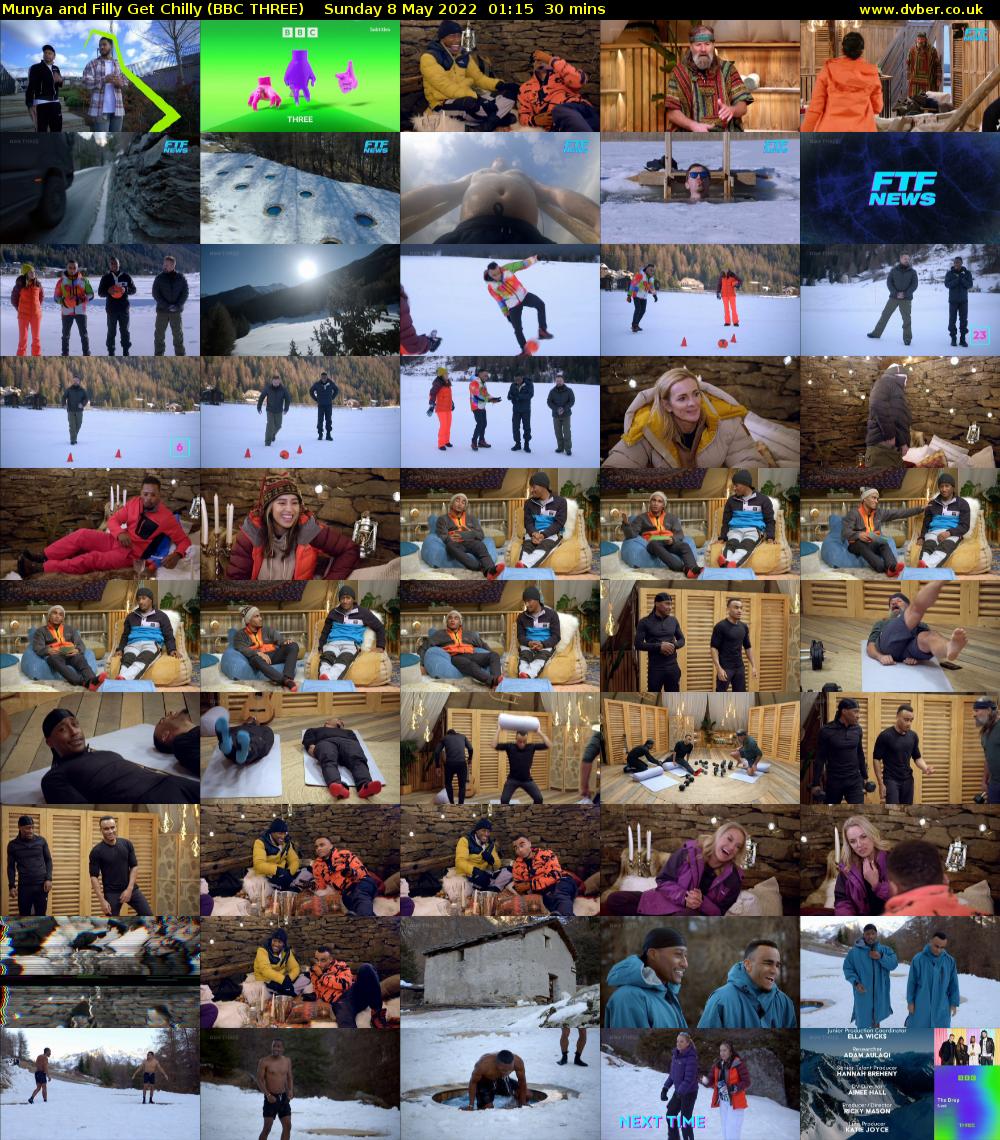 Munya and Filly Get Chilly (BBC THREE) Sunday 8 May 2022 01:15 - 01:45