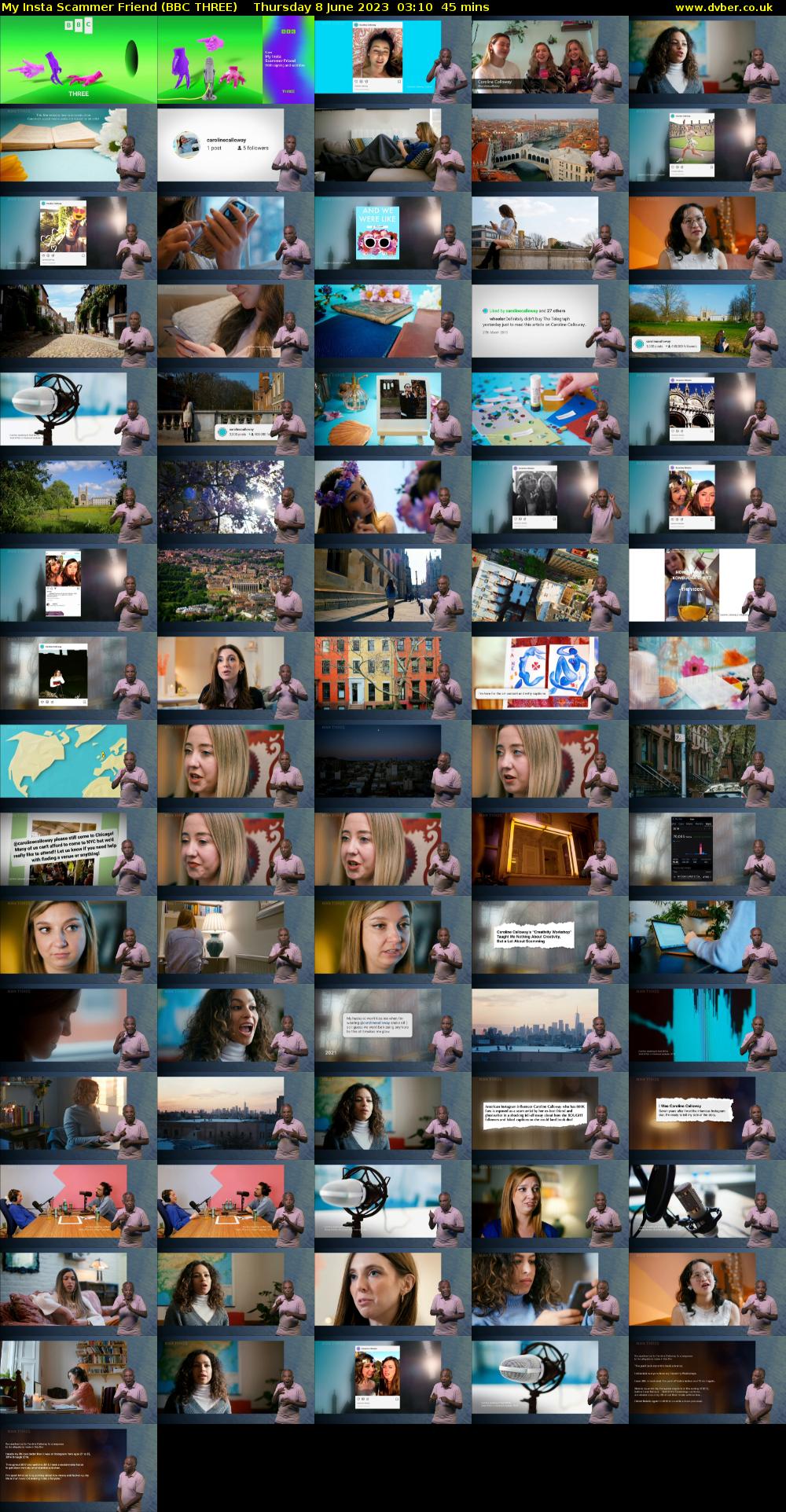 My Insta Scammer Friend (BBC THREE) Thursday 8 June 2023 03:10 - 03:55