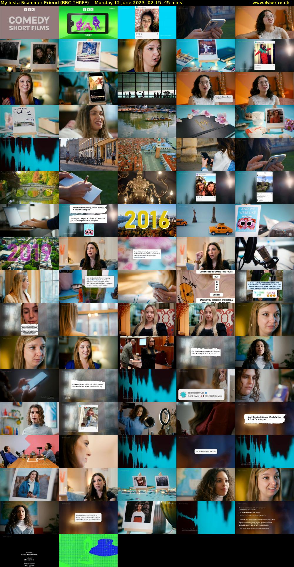 My Insta Scammer Friend (BBC THREE) Monday 12 June 2023 02:15 - 03:00