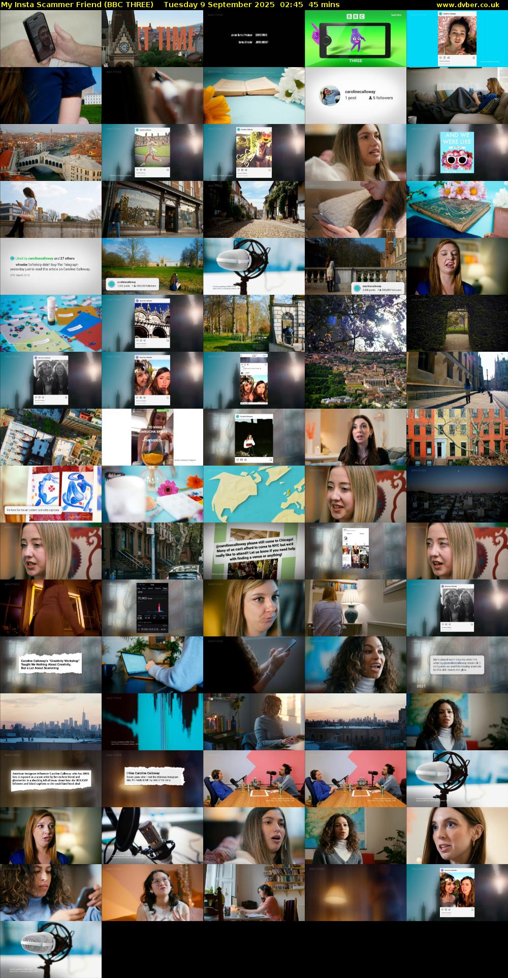 My Insta Scammer Friend (BBC THREE) Tuesday 9 September 2025 02:45 - 03:30