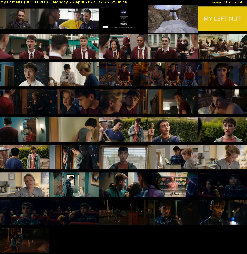 My Left Nut (BBC THREE) Monday 25 April 2022 22:25 - 22:50