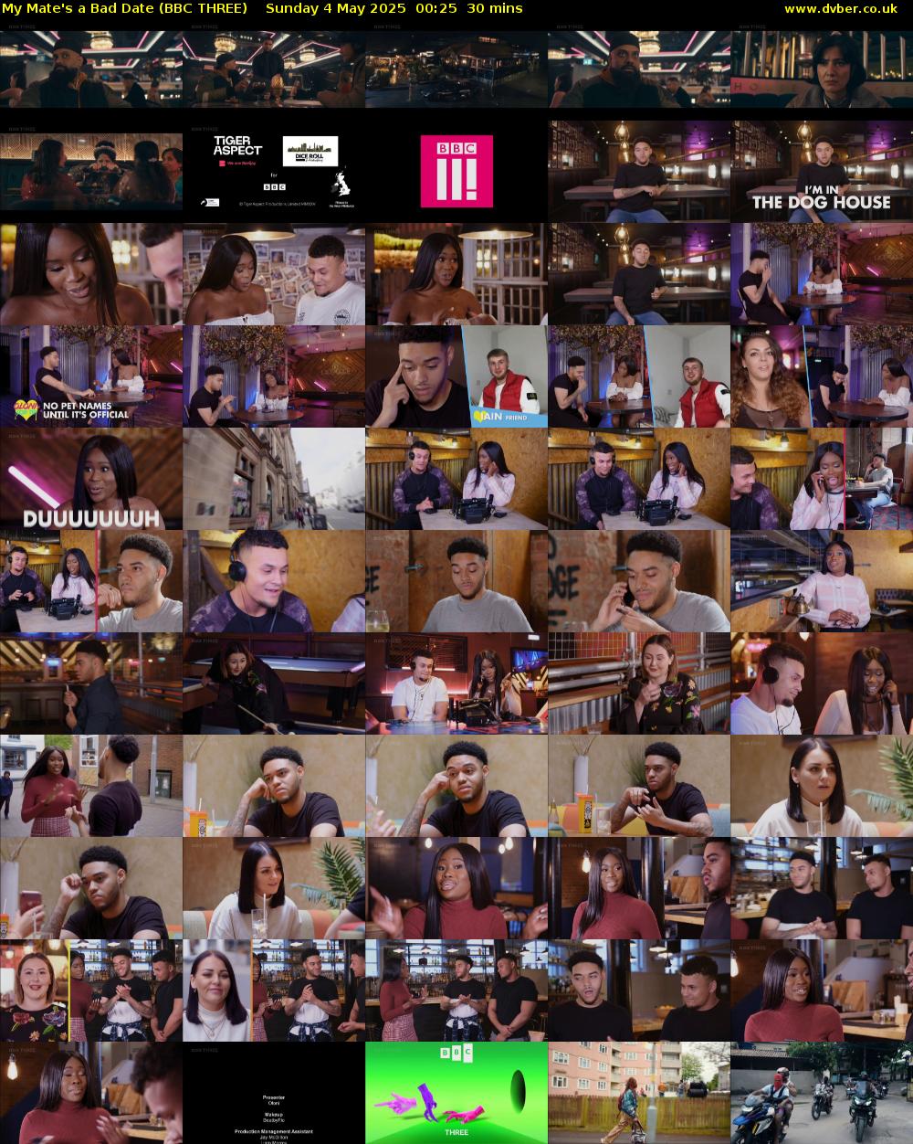 My Mate's a Bad Date (BBC THREE) Sunday 4 May 2025 00:25 - 00:55