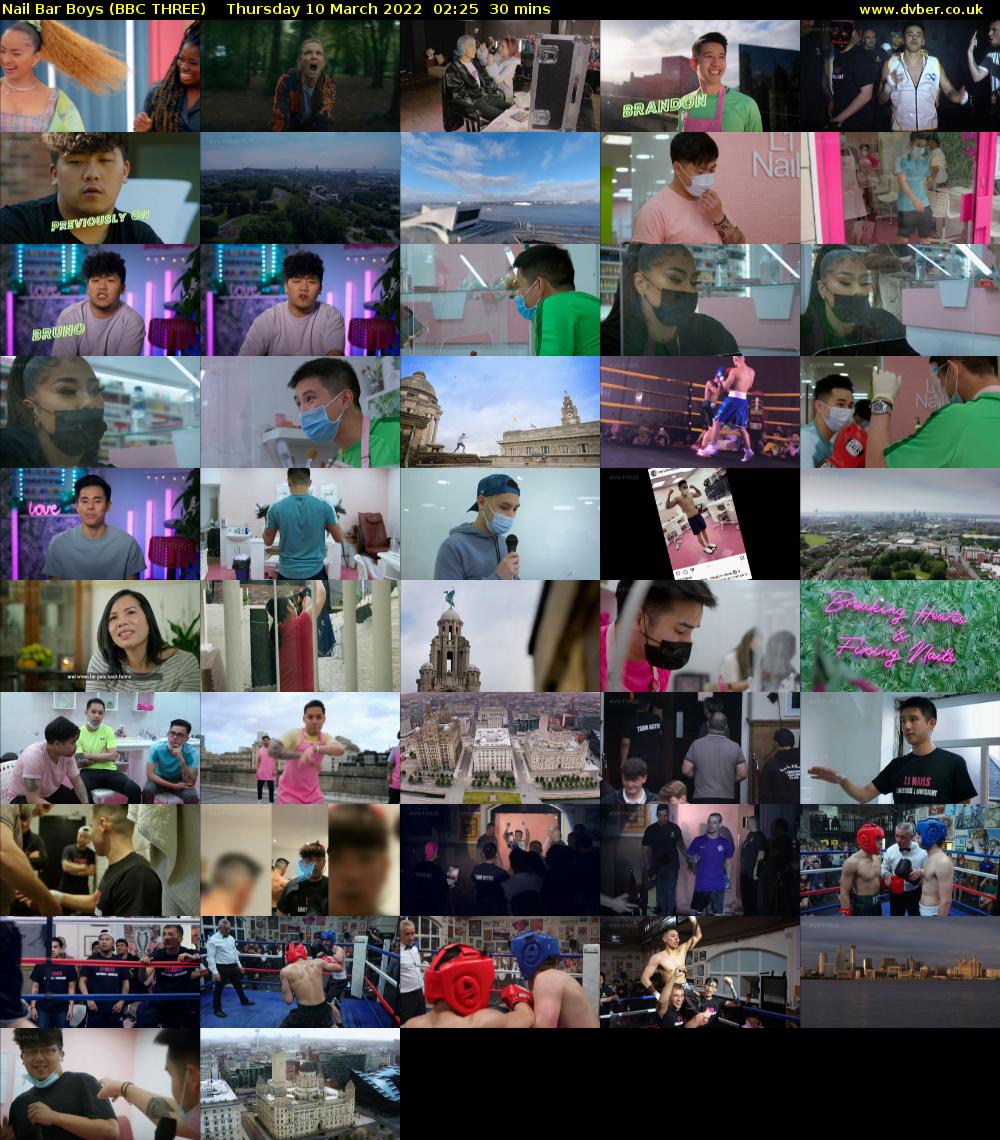 Nail Bar Boys (BBC THREE) Thursday 10 March 2022 02:25 - 02:55