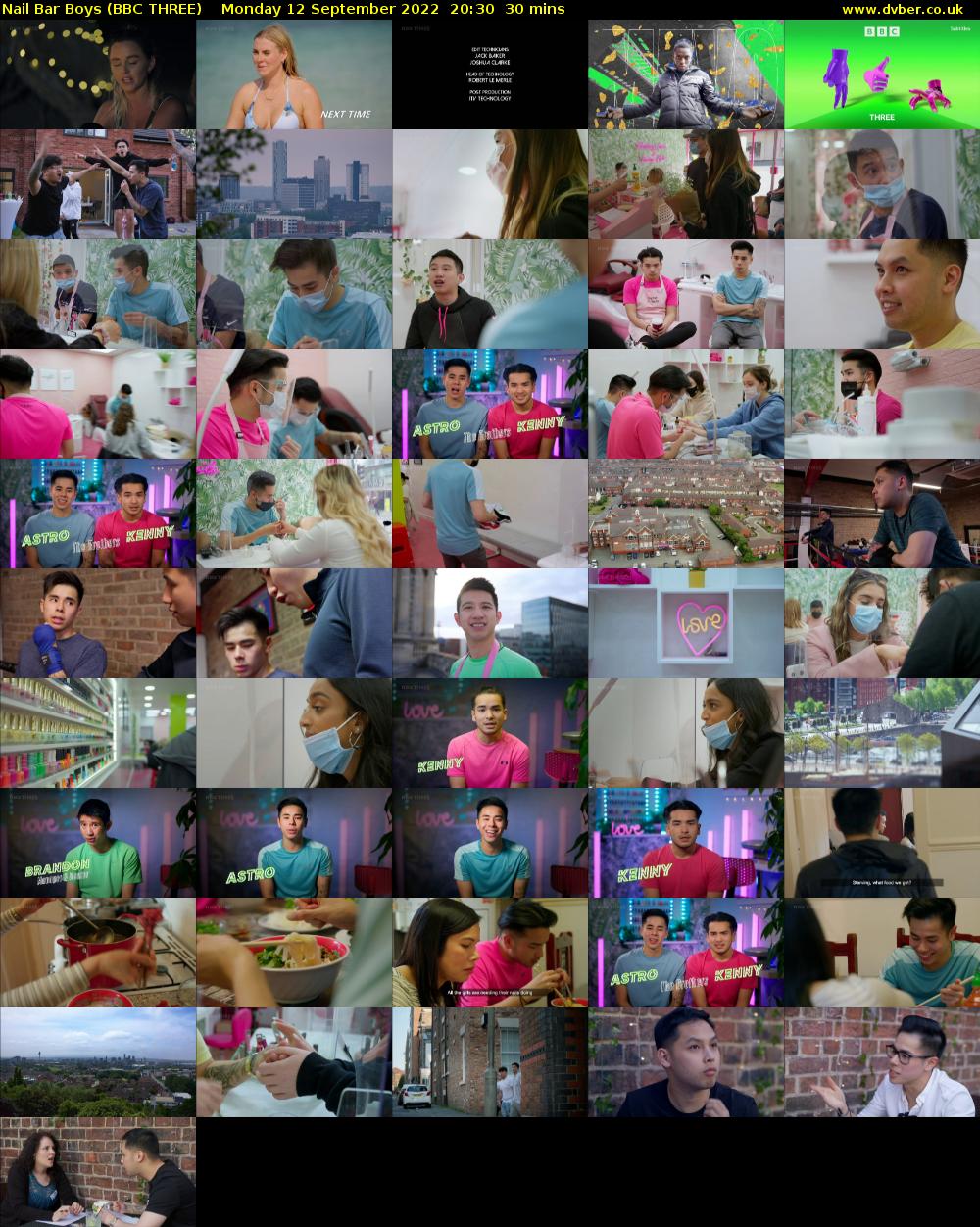 Nail Bar Boys (BBC THREE) Monday 12 September 2022 20:30 - 21:00