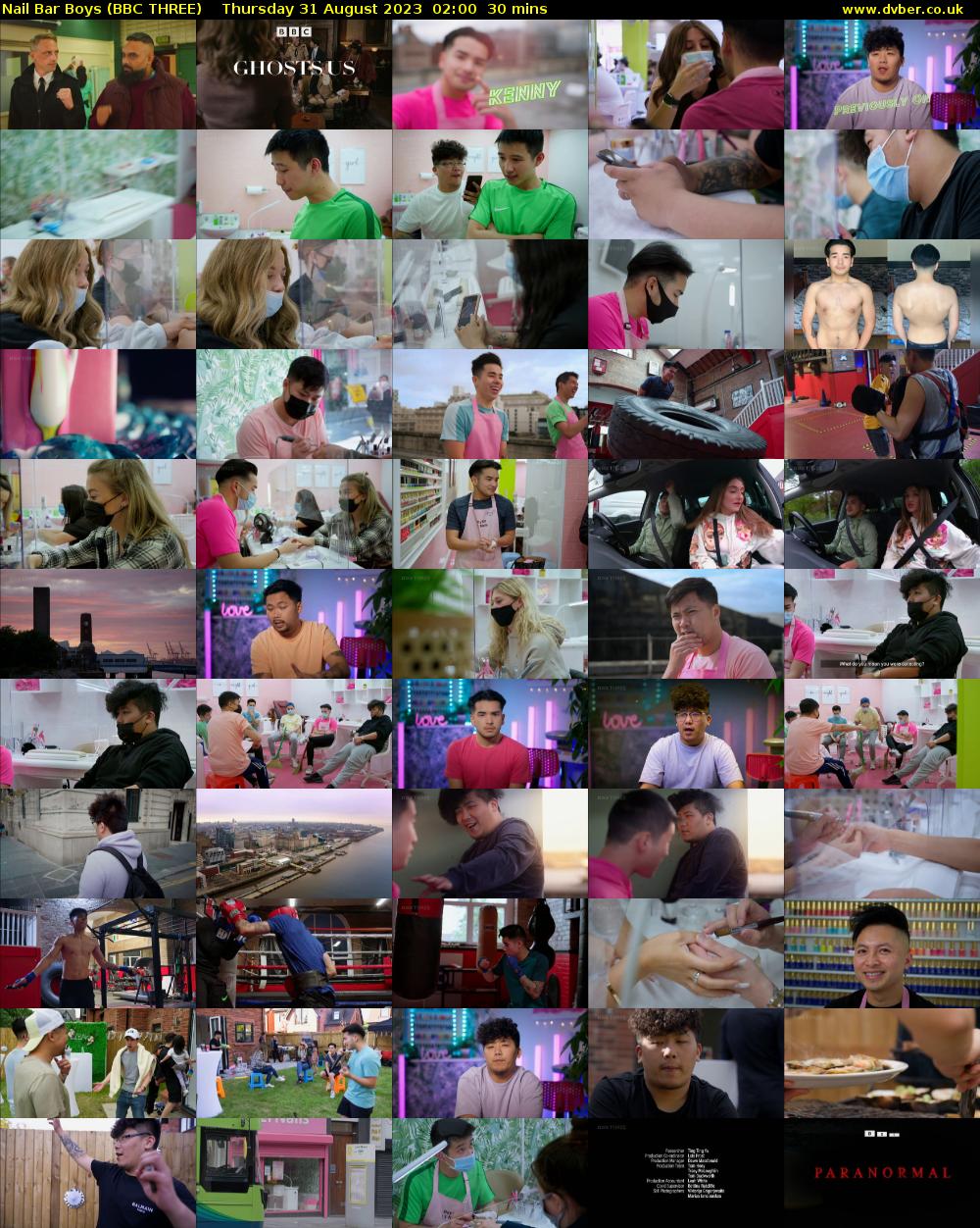Nail Bar Boys (BBC THREE) Thursday 31 August 2023 02:00 - 02:30