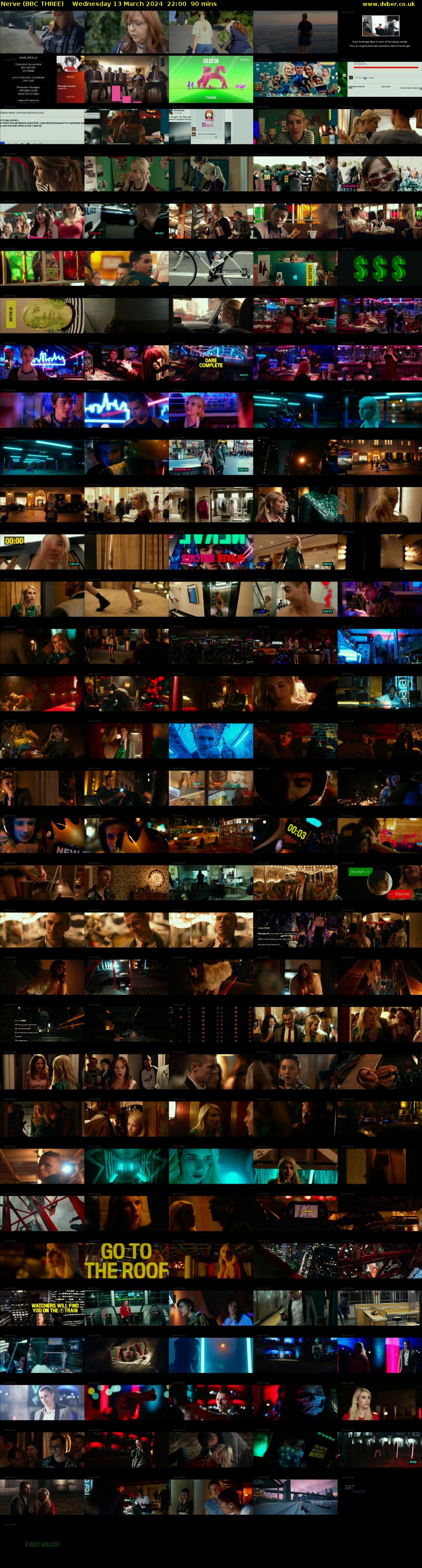 Nerve (BBC THREE) Wednesday 13 March 2024 22:00 - 23:30