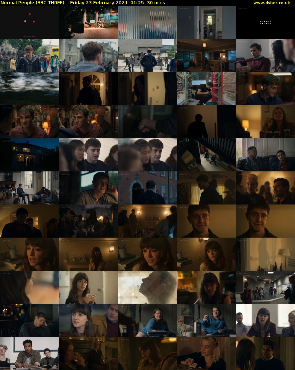 Normal People (BBC THREE) Friday 23 February 2024 01:25 - 01:55