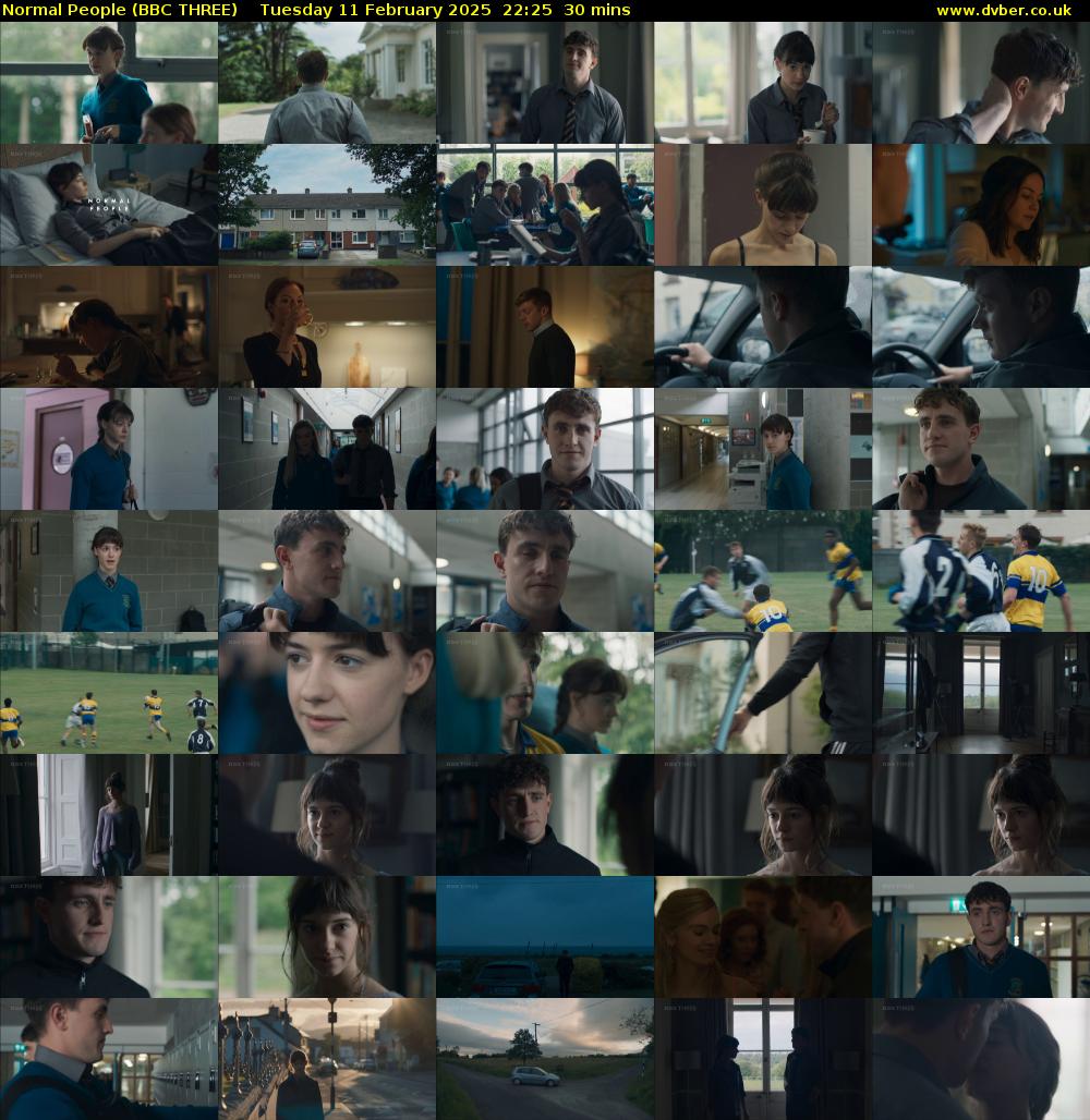 Normal People (BBC THREE) Tuesday 11 February 2025 22:25 - 22:55