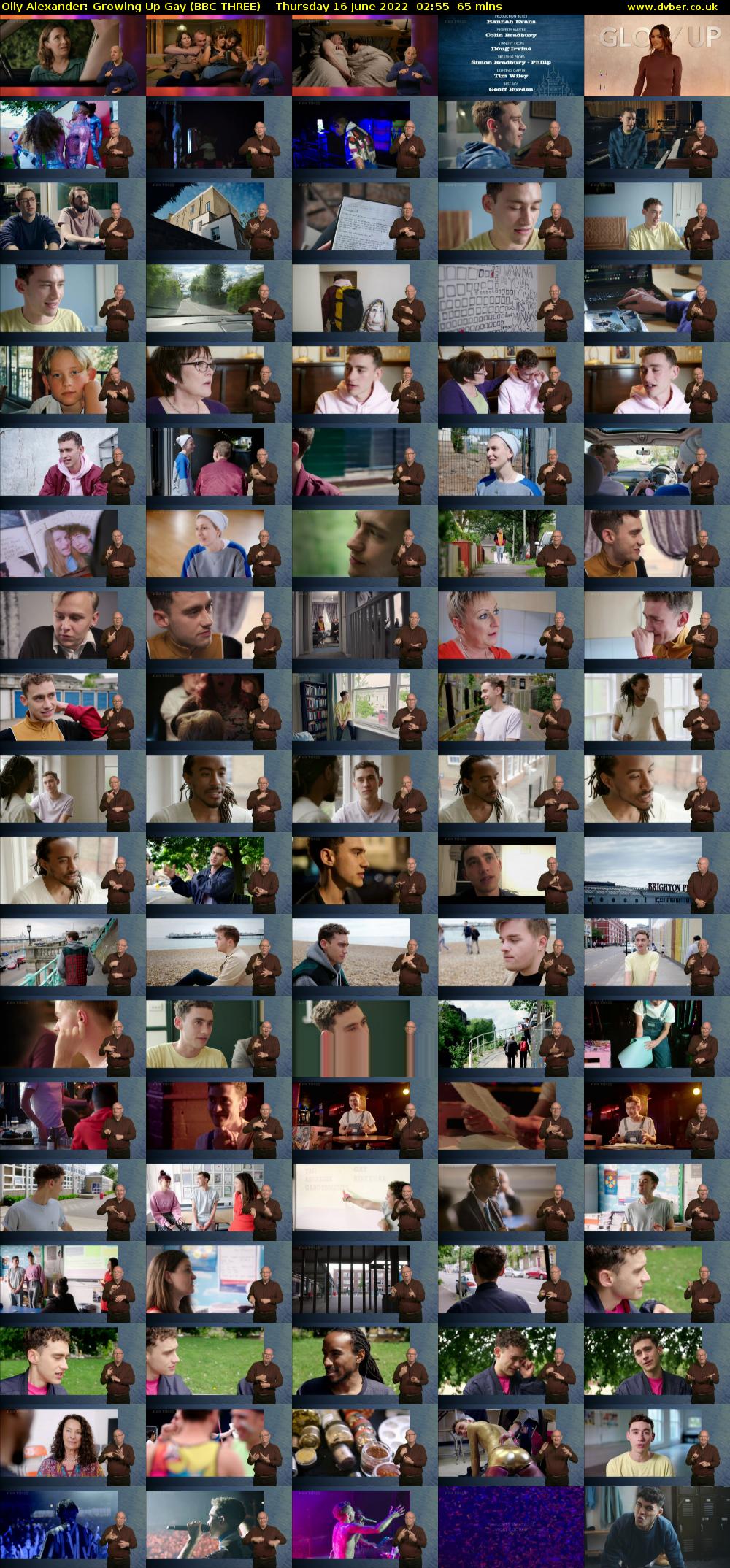 Olly Alexander: Growing Up Gay (BBC THREE) Thursday 16 June 2022 02:55 - 04:00
