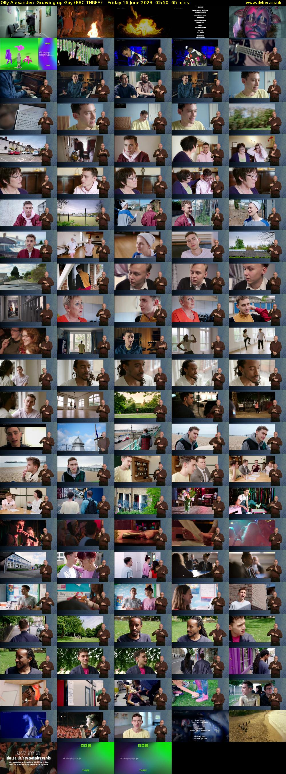Olly Alexander: Growing Up Gay (BBC THREE) Friday 16 June 2023 02:50 - 03:55