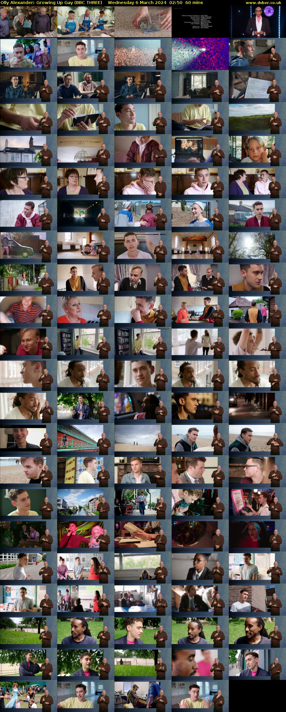 Olly Alexander: Growing Up Gay (BBC THREE) Wednesday 6 March 2024 02:50 - 03:50