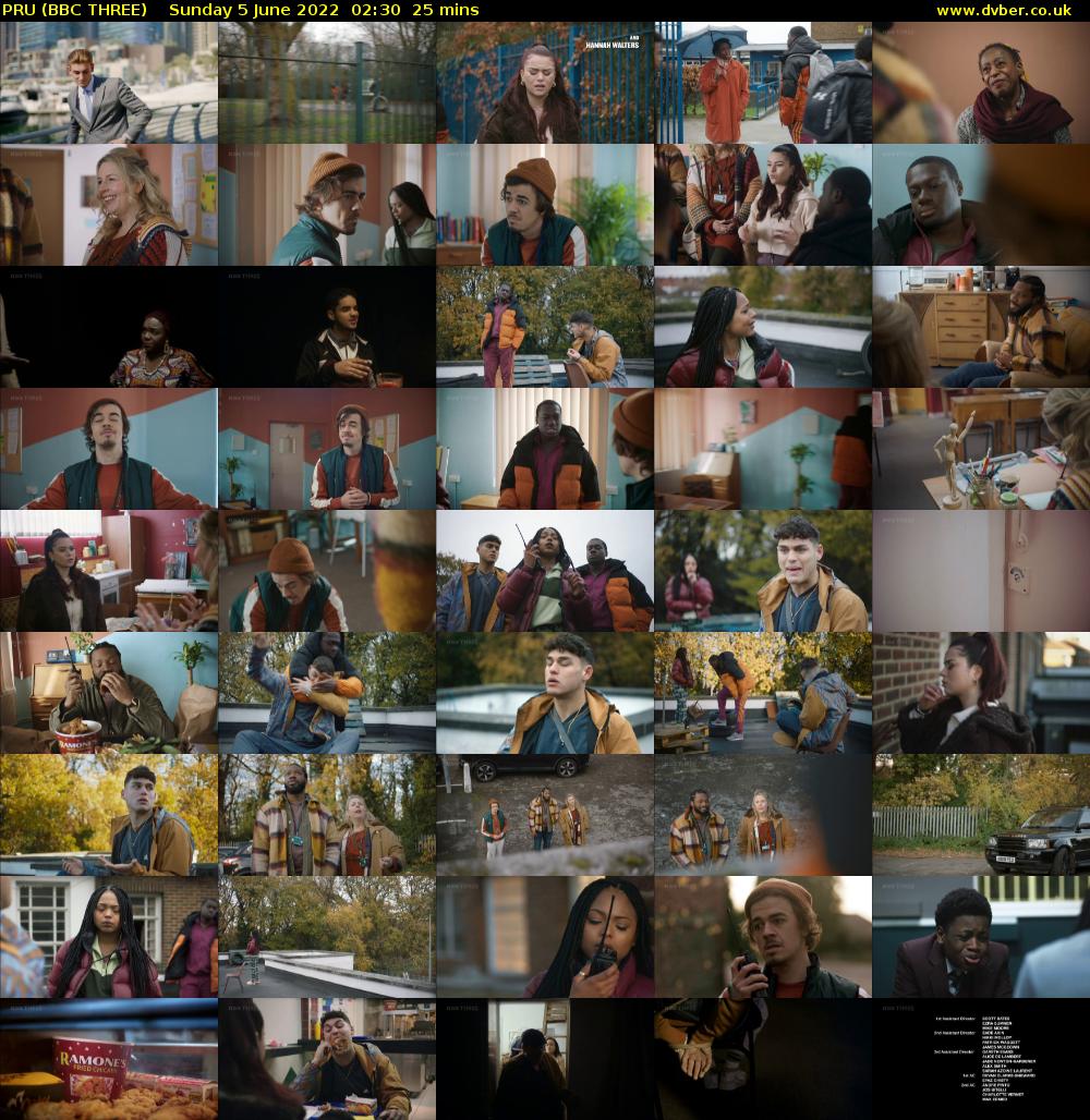 PRU (BBC THREE) Sunday 5 June 2022 02:30 - 02:55