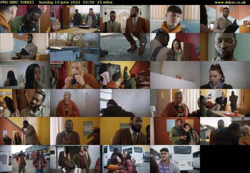 PRU (BBC THREE) Sunday 19 June 2022 02:50 - 03:15