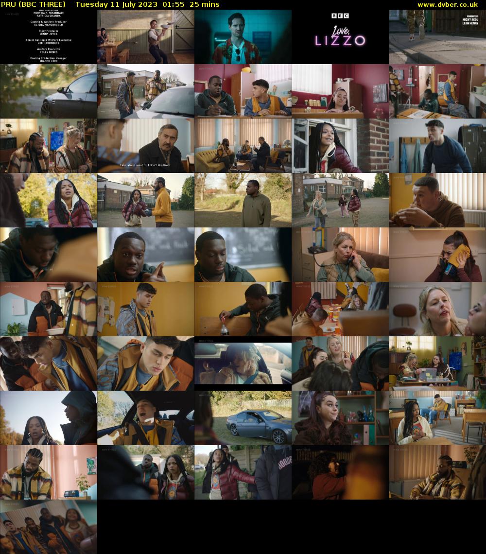 PRU (BBC THREE) Tuesday 11 July 2023 01:55 - 02:20