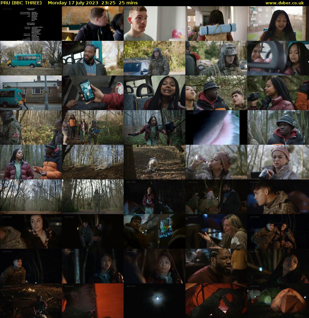 PRU (BBC THREE) Monday 17 July 2023 23:25 - 23:50