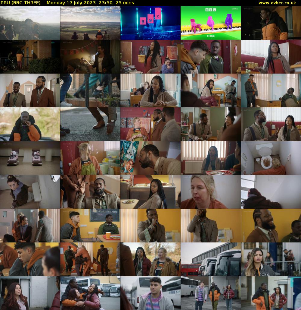 PRU (BBC THREE) Monday 17 July 2023 23:50 - 00:15
