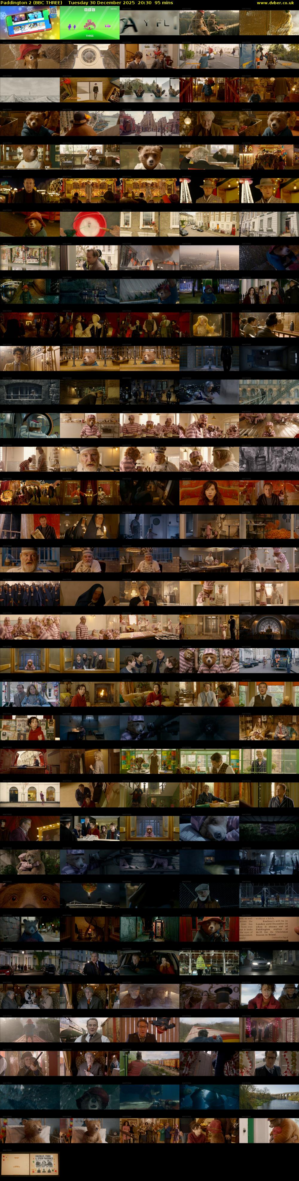 Paddington 2 (BBC THREE) Tuesday 30 December 2025 20:30 - 22:05