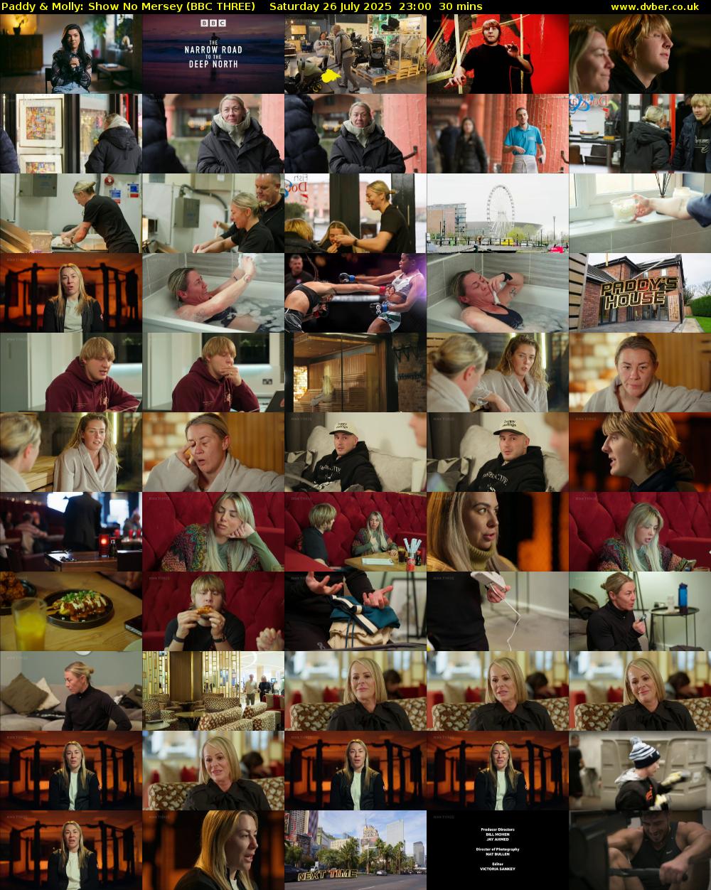Paddy & Molly: Show No Mersey (BBC THREE) Saturday 26 July 2025 23:00 - 23:30