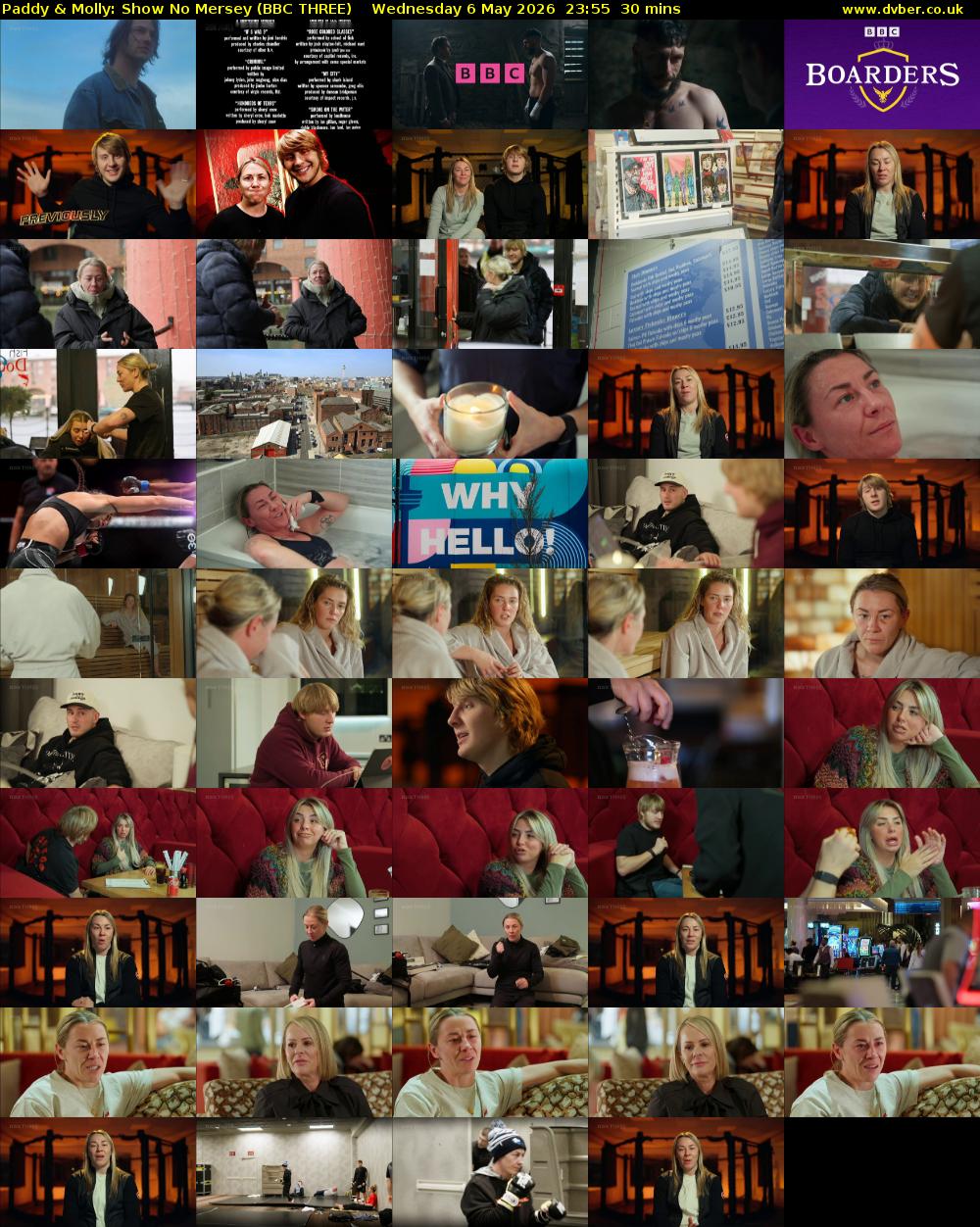 Paddy & Molly: Show No Mersey (BBC THREE) Wednesday 6 May 2026 23:55 - 00:25