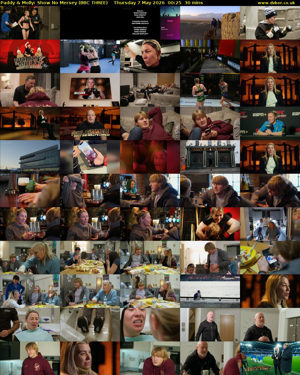 Paddy & Molly: Show No Mersey (BBC THREE) Thursday 7 May 2026 00:25 - 00:55