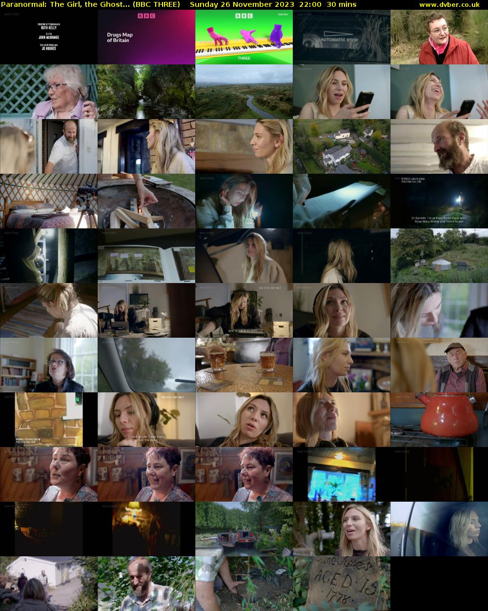 Paranormal: The Girl, the Ghost... (BBC THREE) Sunday 26 November 2023 22:00 - 22:30