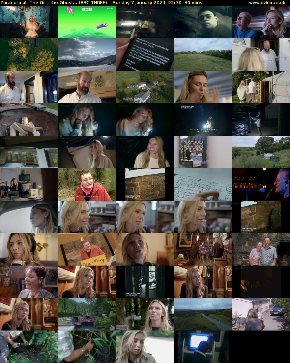 Paranormal: The Girl, the Ghost... (BBC THREE) Sunday 7 January 2024 22:30 - 23:00