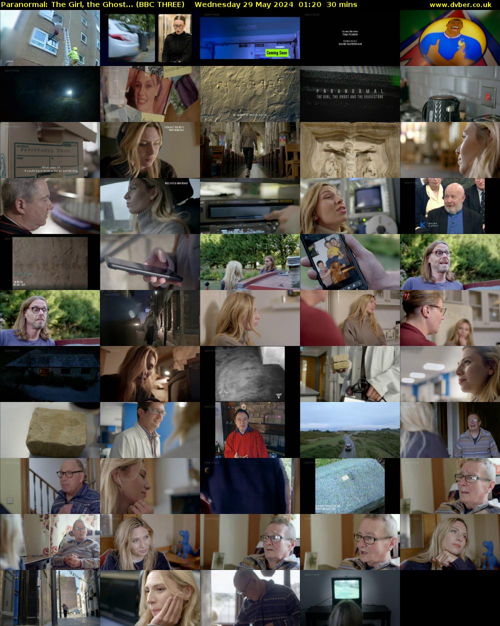 Paranormal: The Girl, the Ghost... (BBC THREE) Wednesday 29 May 2024 01:20 - 01:50