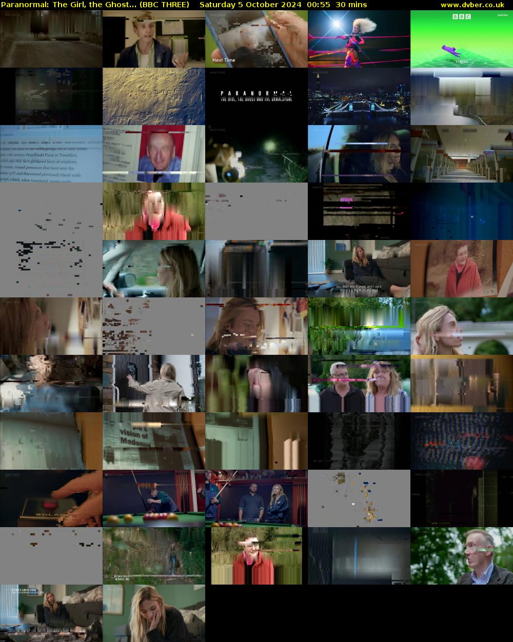 Paranormal: The Girl, the Ghost... (BBC THREE) Saturday 5 October 2024 00:55 - 01:25