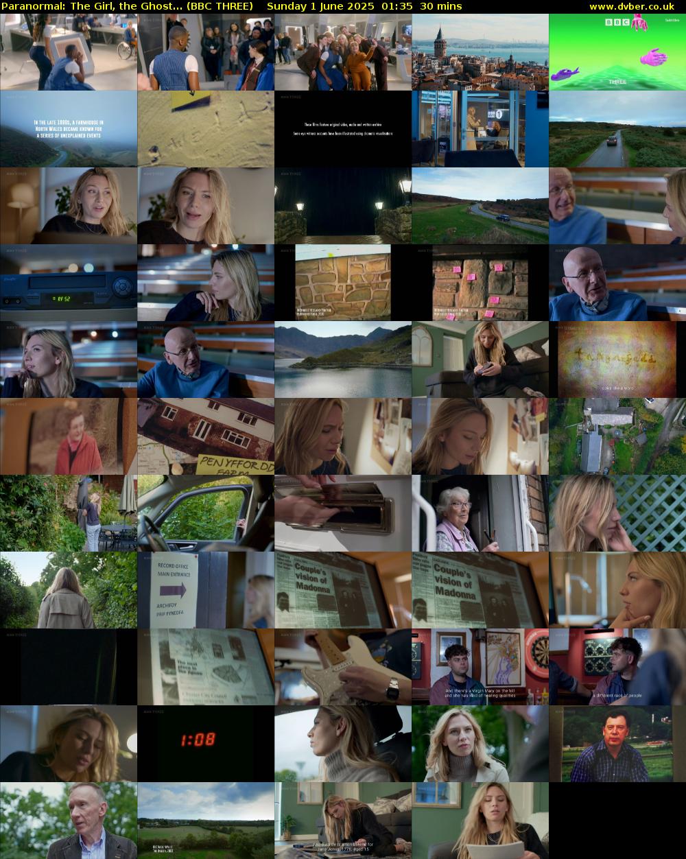 Paranormal: The Girl, the Ghost... (BBC THREE) Sunday 1 June 2025 01:35 - 02:05