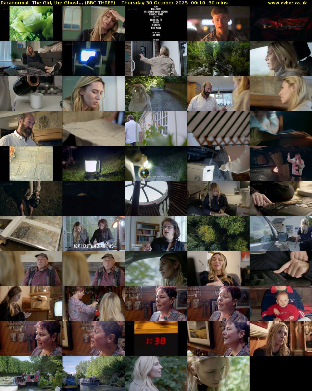 Paranormal: The Girl, the Ghost... (BBC THREE) Thursday 30 October 2025 00:10 - 00:40