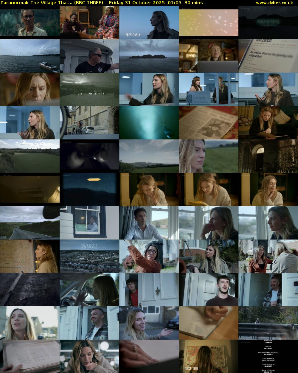 Paranormal: The Village That... (BBC THREE) Friday 31 October 2025 01:05 - 01:35