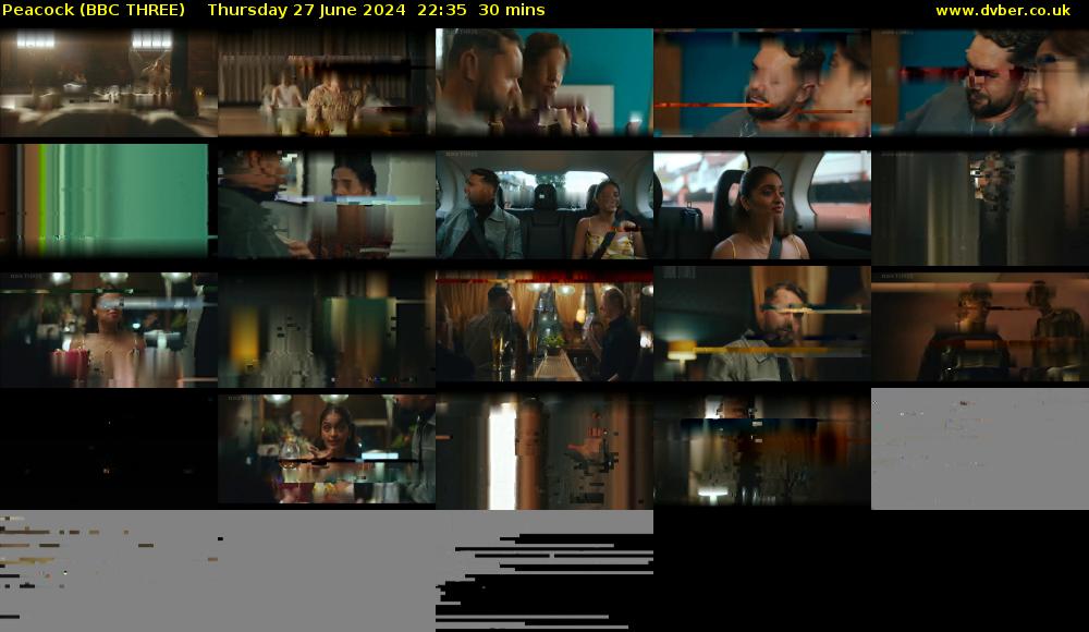 Peacock (BBC THREE) Thursday 27 June 2024 22:35 - 23:05
