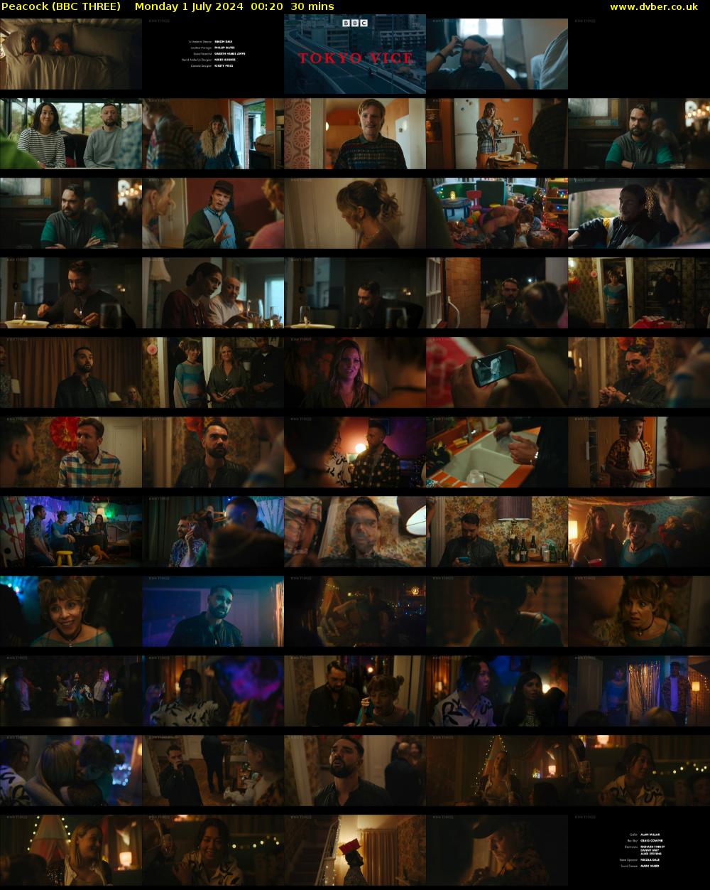 Peacock (BBC THREE) Monday 1 July 2024 00:20 - 00:50
