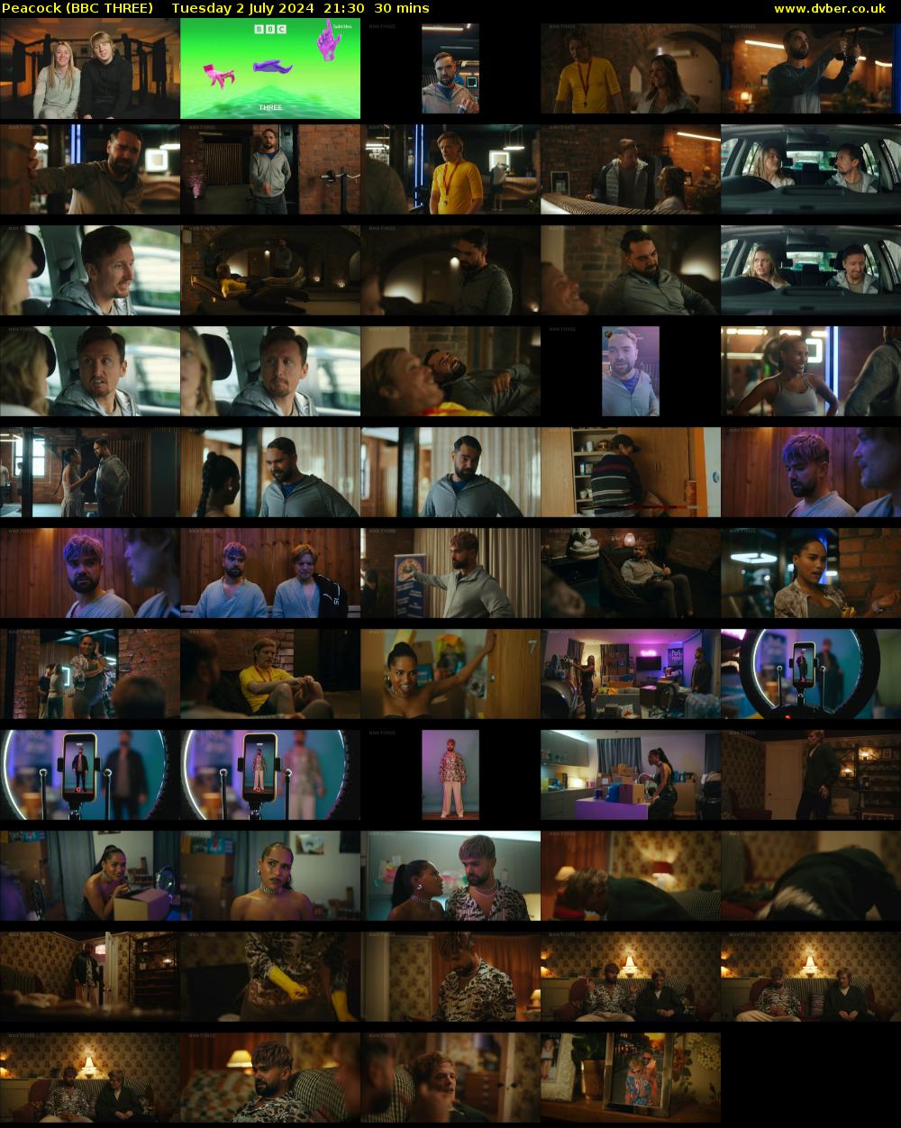 Peacock (BBC THREE) Tuesday 2 July 2024 21:30 - 22:00