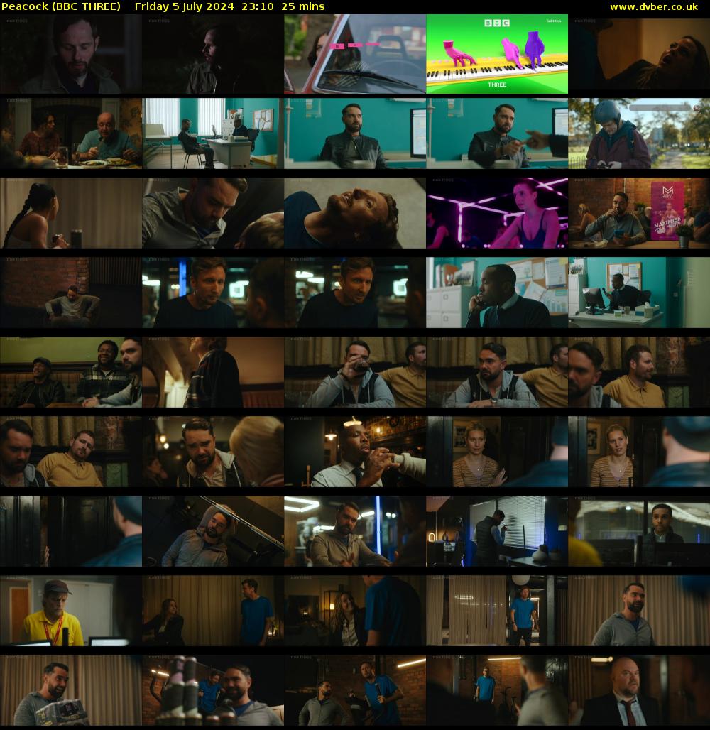 Peacock (BBC THREE) Friday 5 July 2024 23:10 - 23:35