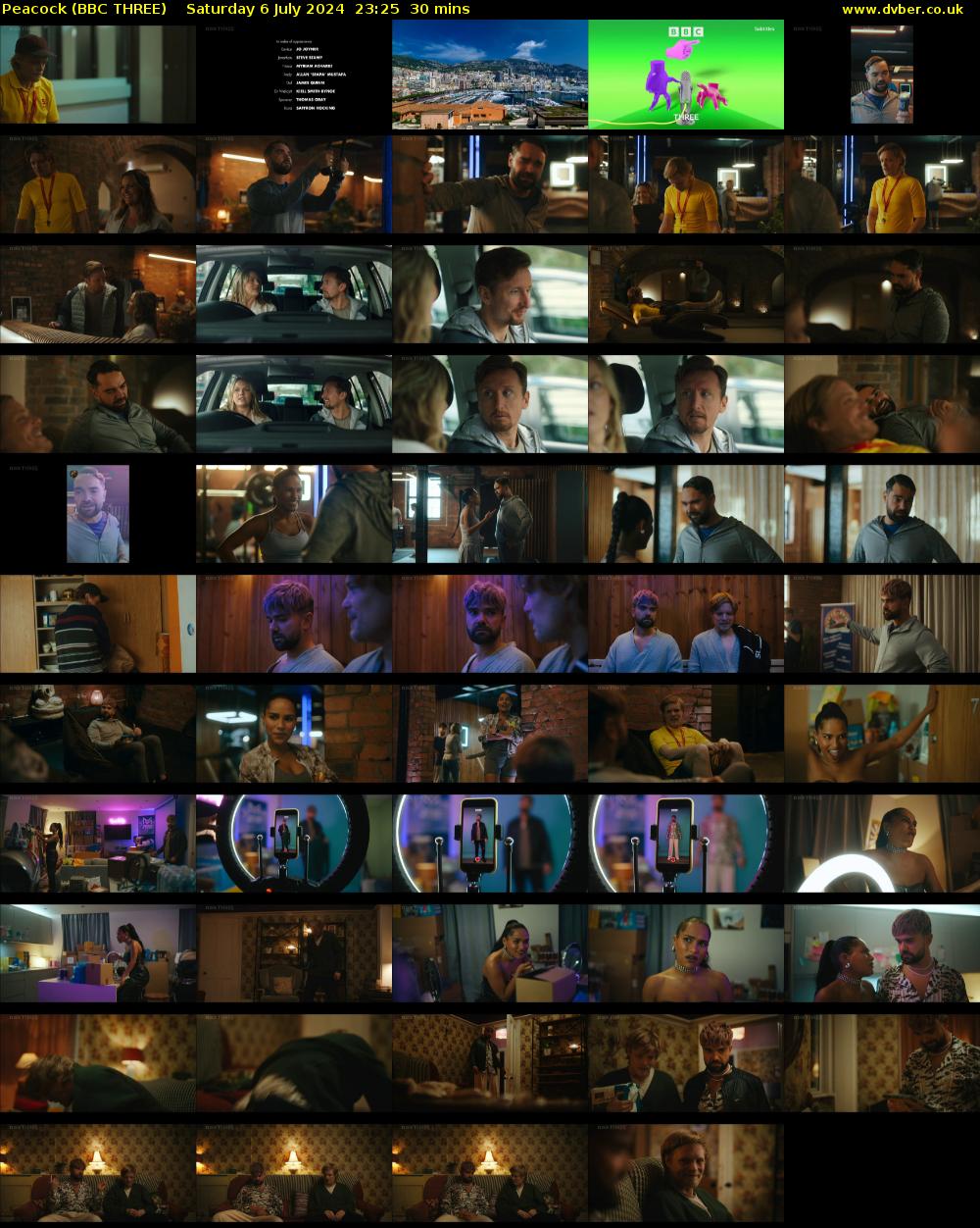 Peacock (BBC THREE) Saturday 6 July 2024 23:25 - 23:55