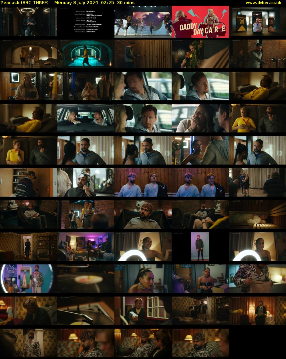 Peacock (BBC THREE) Monday 8 July 2024 02:25 - 02:55