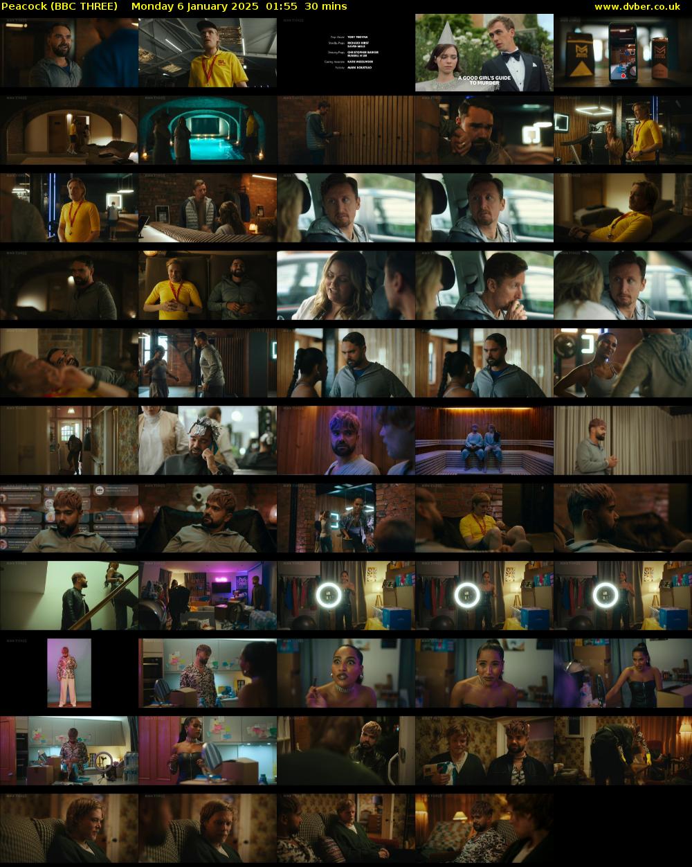Peacock (BBC THREE) Monday 6 January 2025 01:55 - 02:25